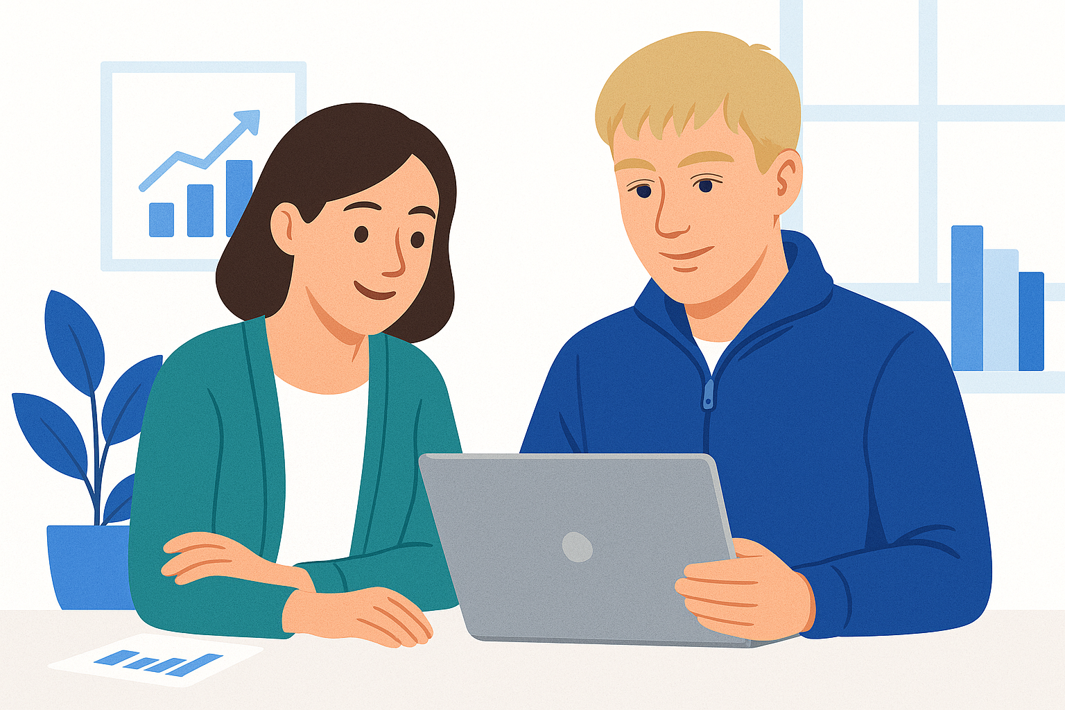 Team arbeitet an Website - Westrich Webdesign